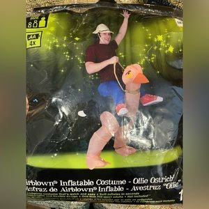Inflatable Halloween costume ostrich one size adult